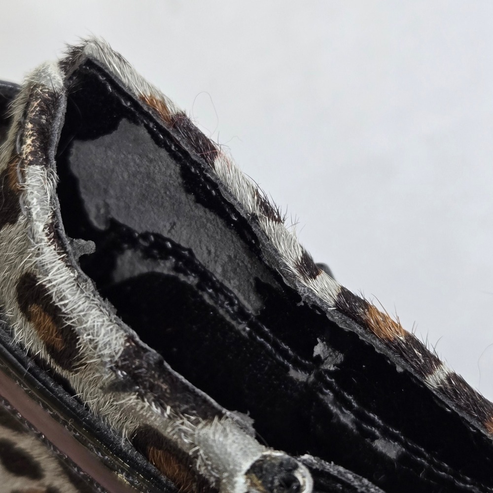 Aerosoles Patrole Car Leopard Print Ankle Booties, Patent Leather Buckle, Size 6 - Picture 13 of 16